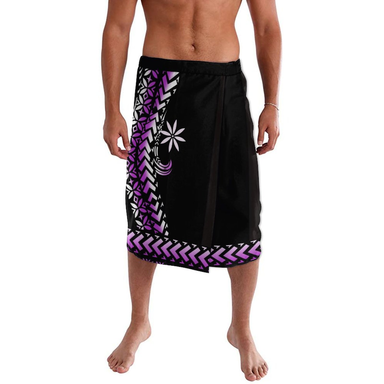 Sarong Men Wrap - メンズカジュアルビーチドレス,メンズトライバルデザインのカジュアルラップアラウンドビーチドレス,高品質