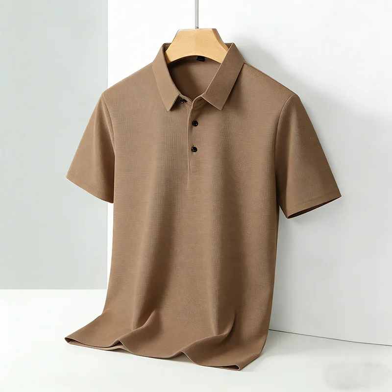 Polo Shirt Pique - メンズ クラシックカラー 半袖 ポロシャツ カジュアル 通気性