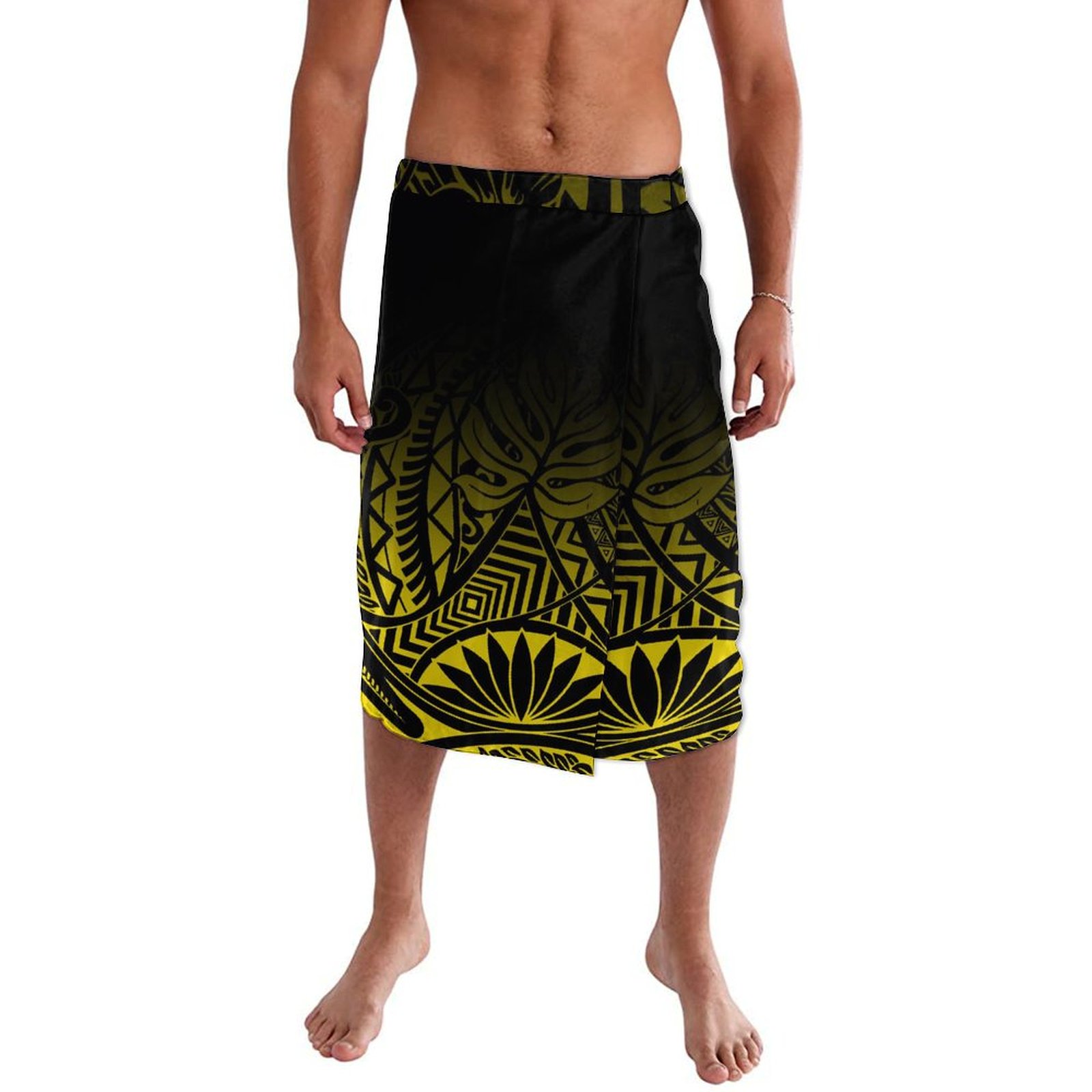 ホットハワイアンエスニックスタイルメンズラップドレスポリネシ - Sarong Men Wrap のレビューと価格