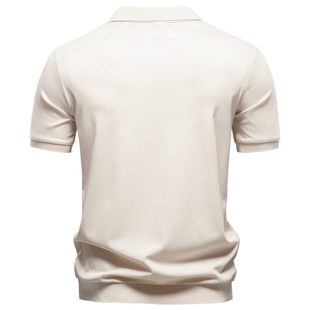 AIOPESON メンズ通気性シルキーポロシャツ無地ソフト肌 - Polo Shirt Pique のレビューと価格