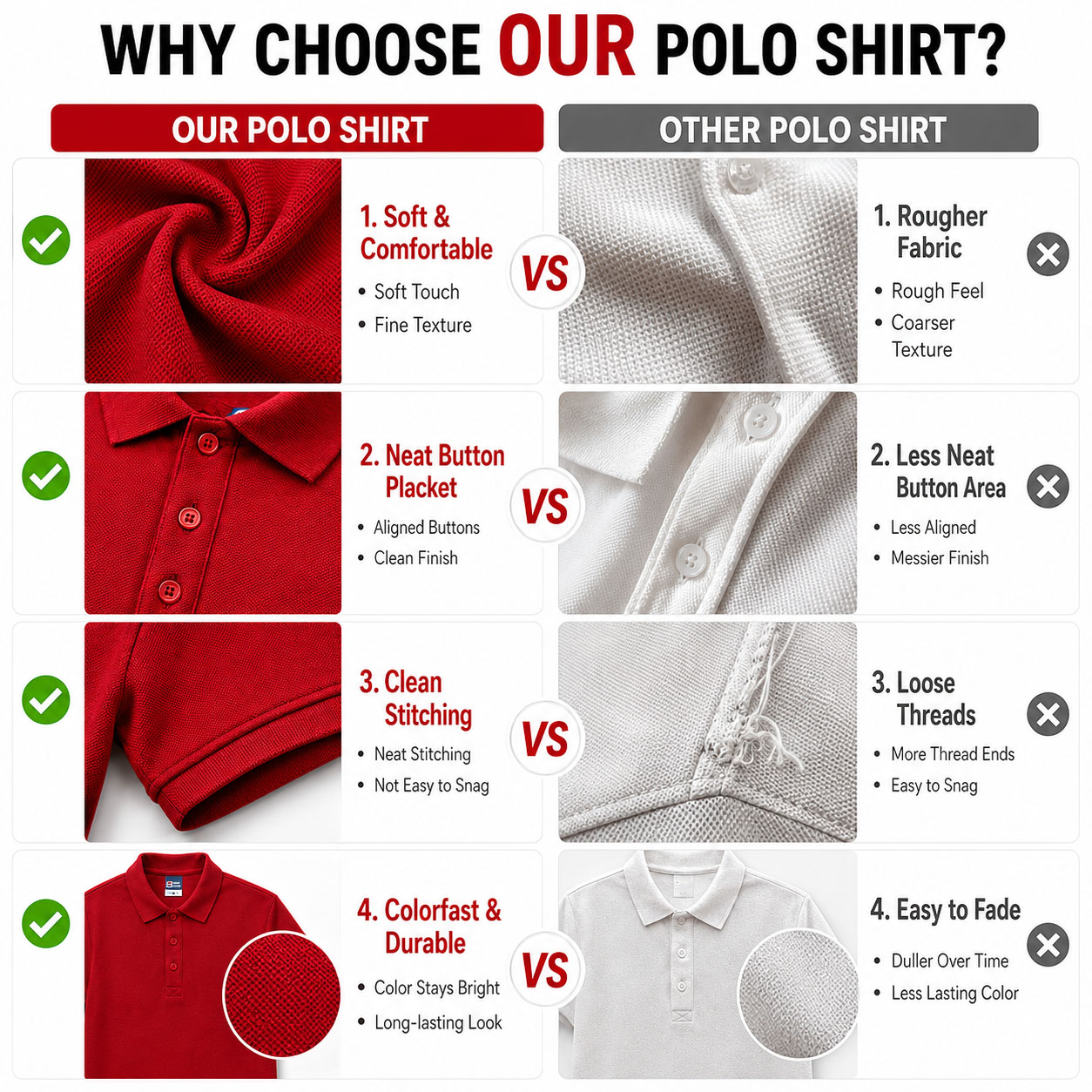 カスタムロゴ入りポロシャツ メンズ レディース 半袖 ゴルフ - Polo Shirt Pique のレビューと価格