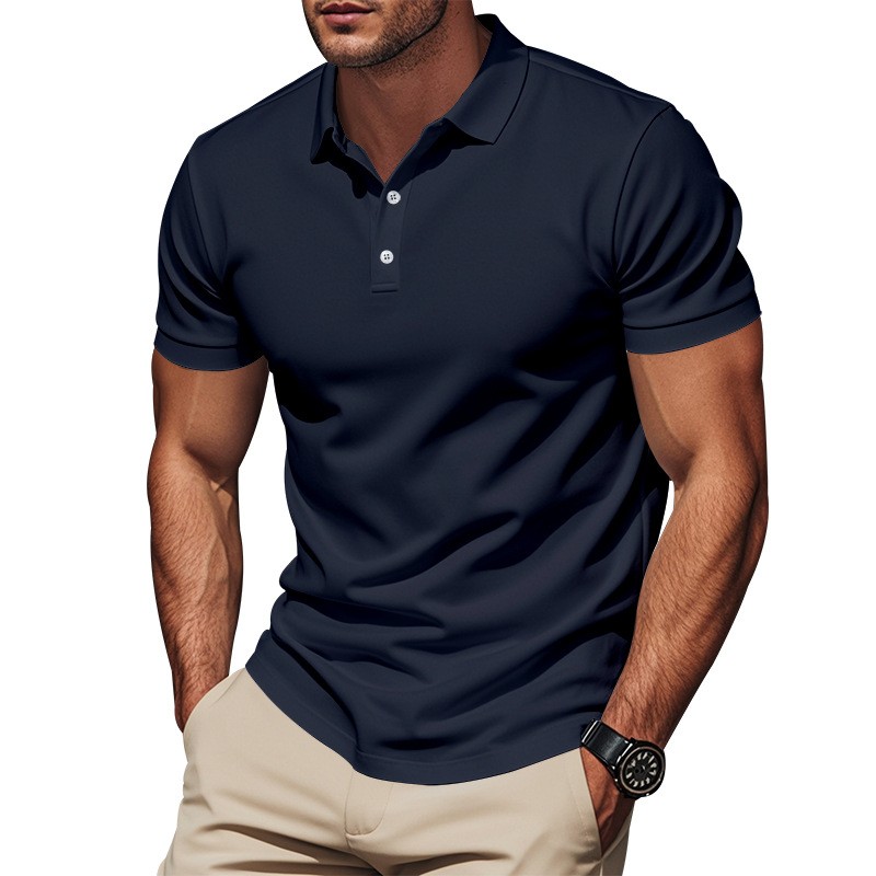 カジュアルスリムフィットシャツ半袖ホワイトボタンフロントシャ - Polo Shirt Pique のレビューと価格