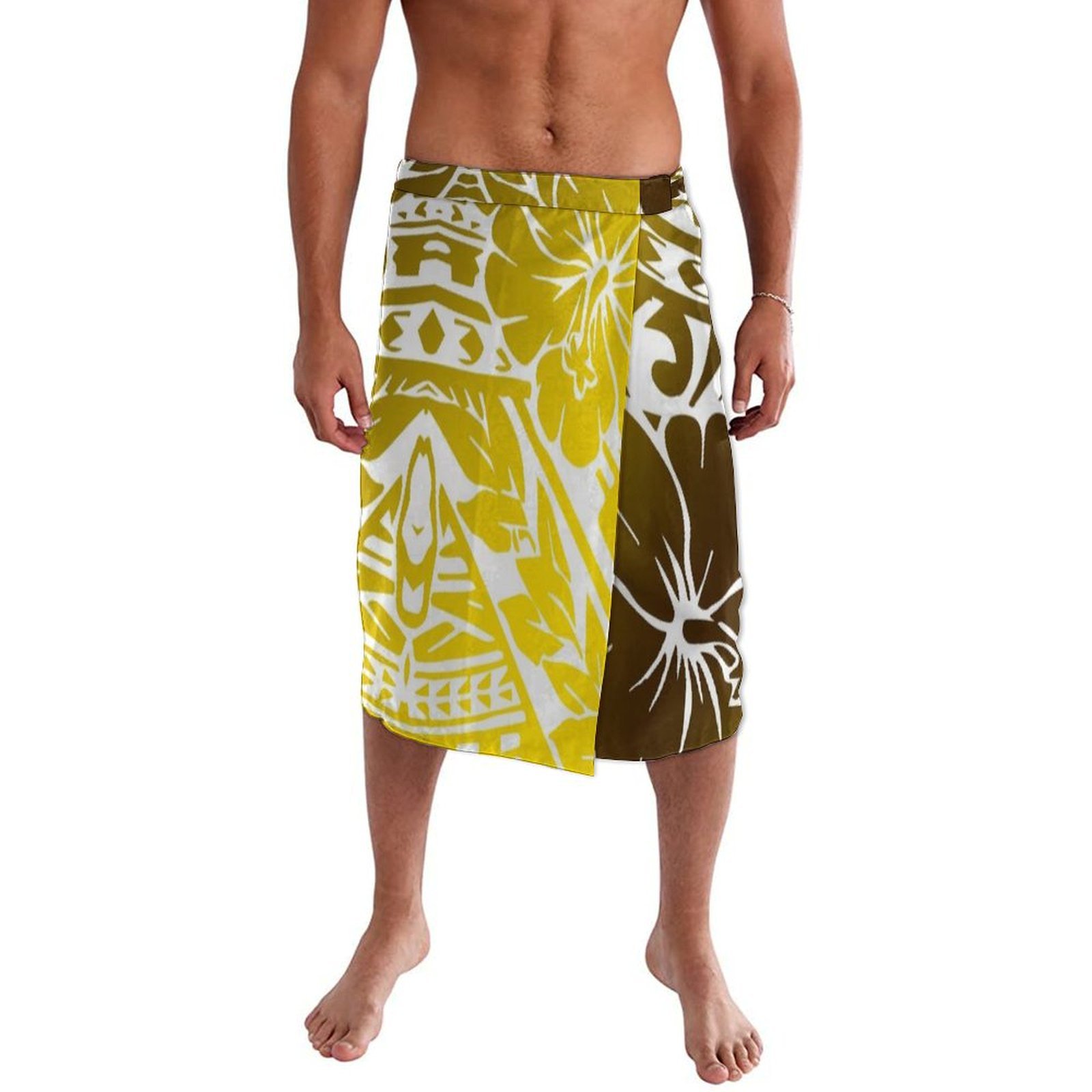 新デザインのポリネシアビーチラップドレス、ハワイ諸島向けラバ - Sarong Men Wrap のレビューと価格