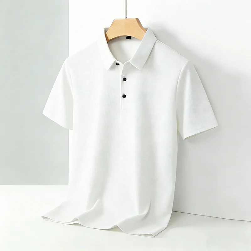 メンズ クラシックカラー 半袖 ポロシャツ カジュアル 通気 - Polo Shirt Pique のレビューと価格